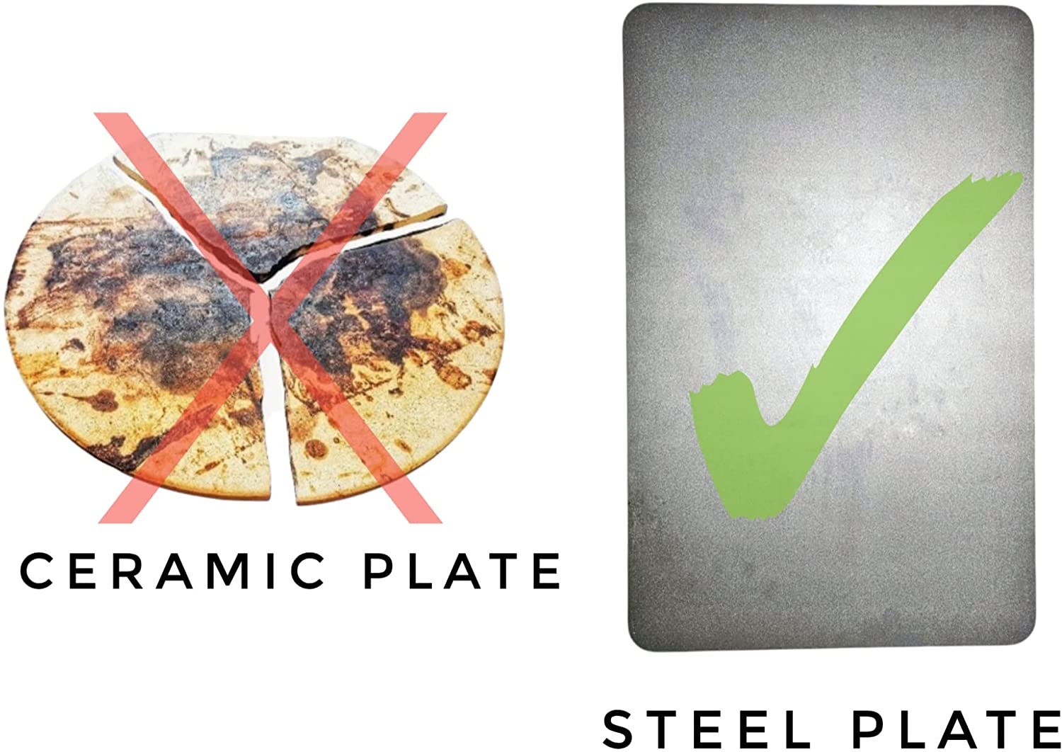 14"x 22" by 3/8" (0.375) -Ultra Deluxe  Canada's Number 1 Selling Steel! Baking Oven  Steels, Pizza Steel By DareBuilt -  Ideal for BBQ and Oven, Reversible