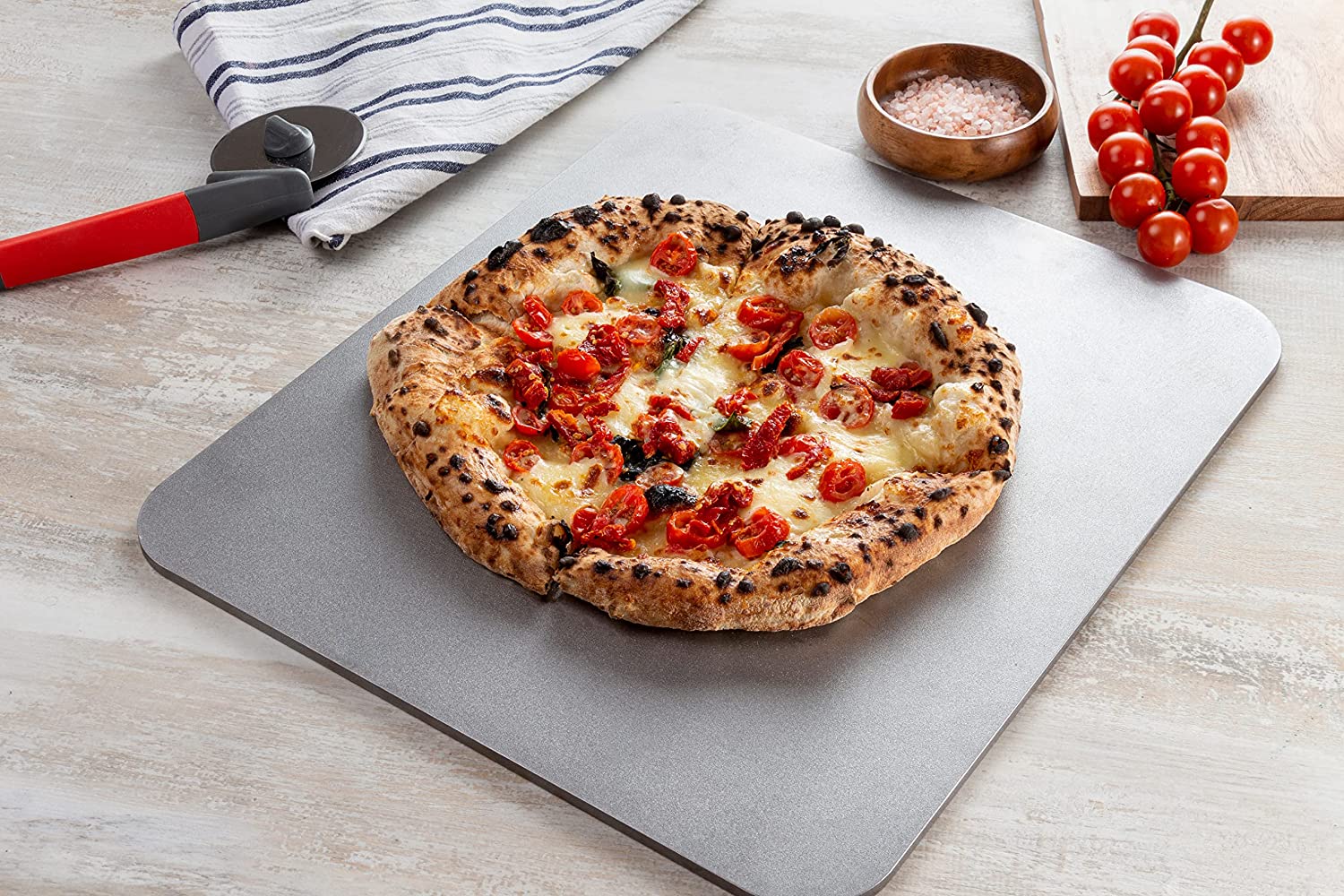 14"x 22" by 3/8" (0.375) -Ultra Deluxe  Canada's Number 1 Selling Steel! Baking Oven  Steels, Pizza Steel By DareBuilt -  Ideal for BBQ and Oven, Reversible