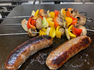 grilled sausages